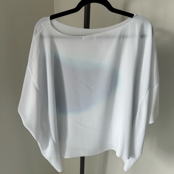 Rachel Roy White and Blue Women's Top - Picture 8 of 15
